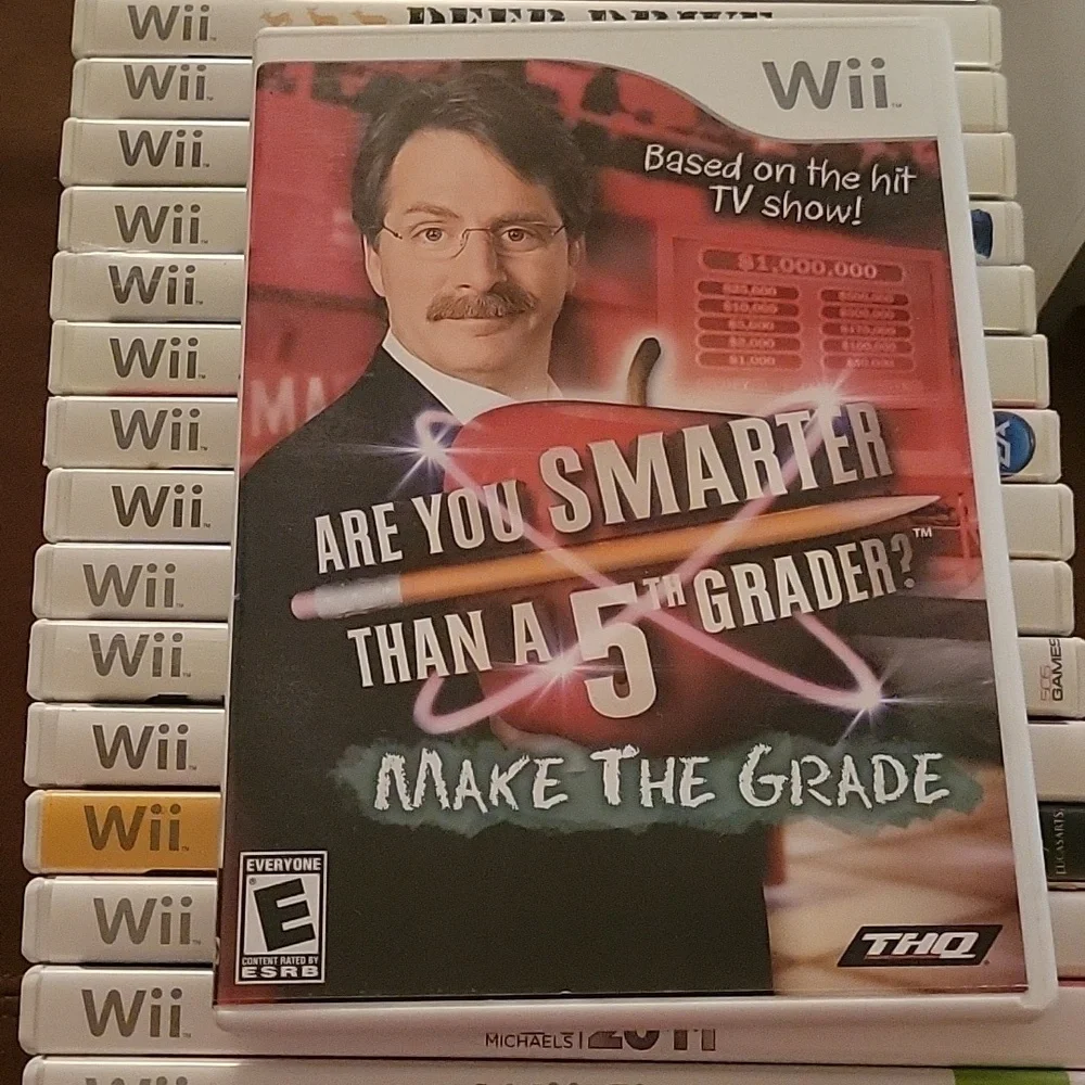 Are You Smarter Than a 5th Grader Wii Game No Visable Stratches Original Case